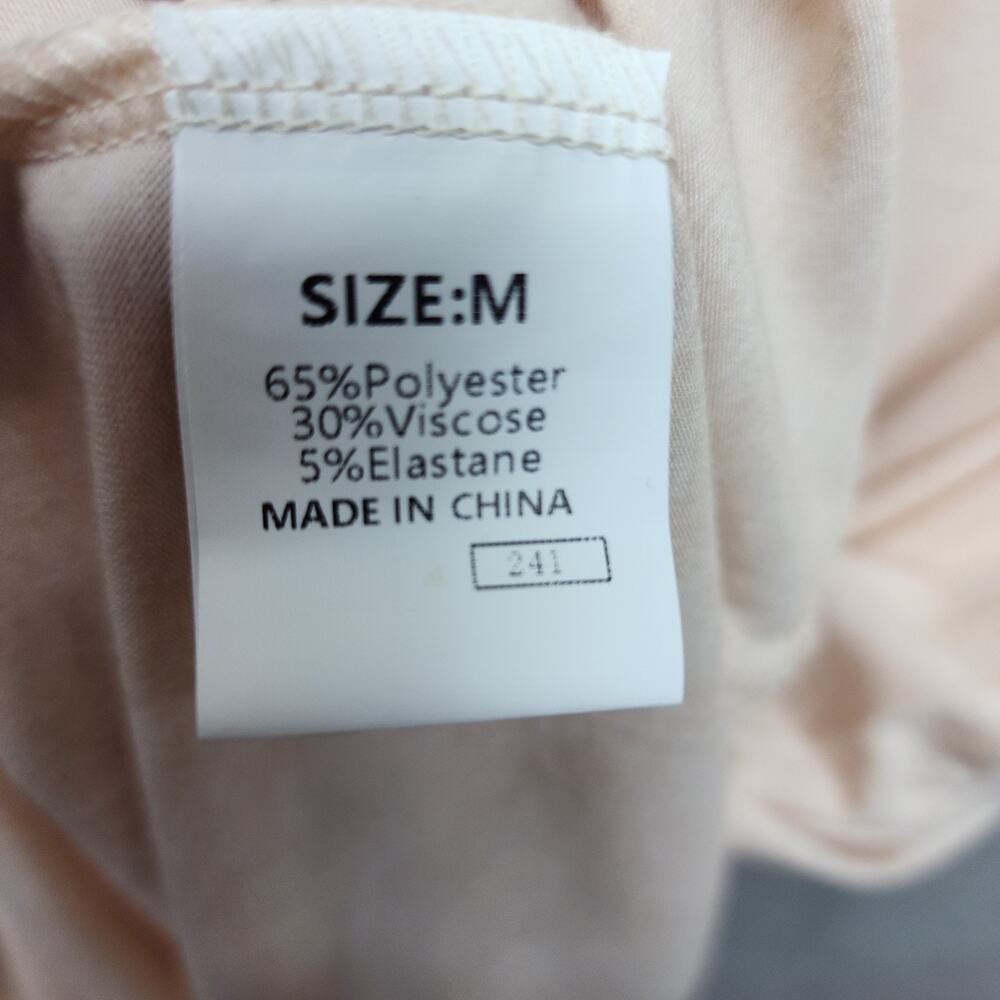 NWT Dokotoo Dress Women MED Light Pink Tiered Long Sleeve Buttons Cottagecore - Picture 9 of 12